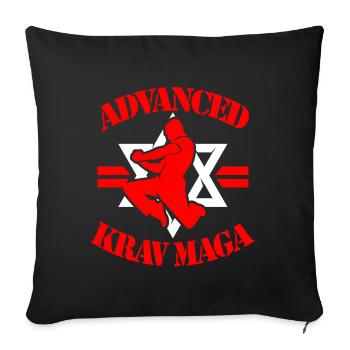 Krav Maga Kampf Selbstverteidigung Israel Geschenk - Sofakissenbezug 45 x 45 cm - Schwarz - Vorne