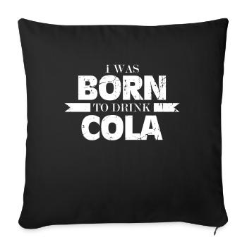 Cola gift drink drink delicious - Sofa pillowcase 17,3'' x 17,3'' (45 x 45 cm) - black - Front