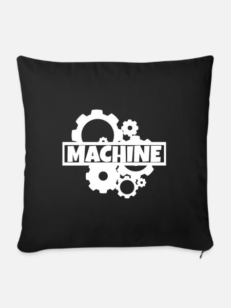 Machine - Sofakissenbezug 45 x 45 cm - Schwarz