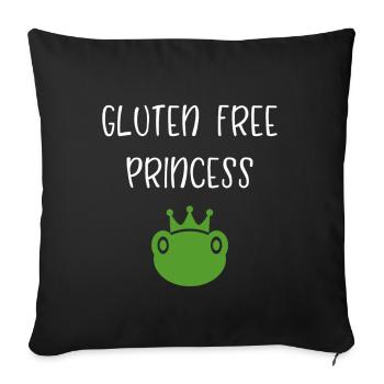 Gluten Free Princess - Sofakissenbezug 45 x 45 cm - Schwarz - Vorne