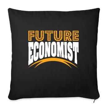 Wirtschaft Student Geschenk BWL VWL - Sofakissenbezug 45 x 45 cm - Schwarz - Vorne