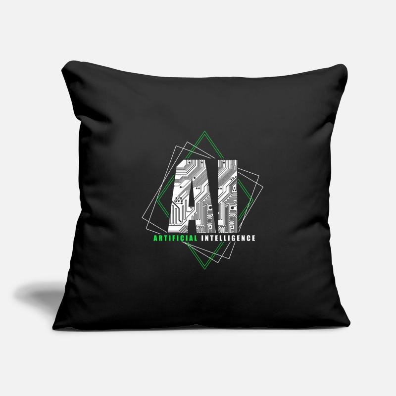 Künstliche Intelligenz Geschenk KI AI Technologie Sofakissenbezug 45 x 45 cm