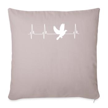 Dove ECG - Sofa pillowcase 17,3'' x 17,3'' (45 x 45 cm) - light taupe - Front