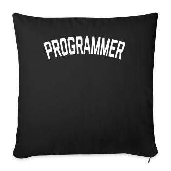 Simple Programmer T-Shirt - Sofakissenbezug 45 x 45 cm - Schwarz - Vorne