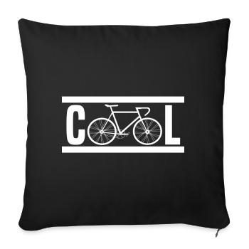 Radsport - Sofakissenbezug 45 x 45 cm - Schwarz - Vorne