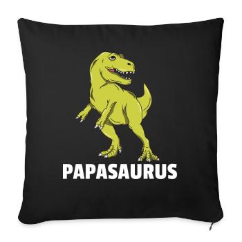 Dinosaur Dino T-Rex dad father dad gift - Sofa pillowcase 17,3'' x 17,3'' (45 x 45 cm) - black - Front