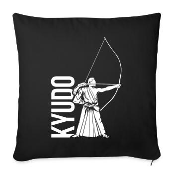 Kyudo - Housse de coussin décorative 45 x 45 cm - noir - Devant