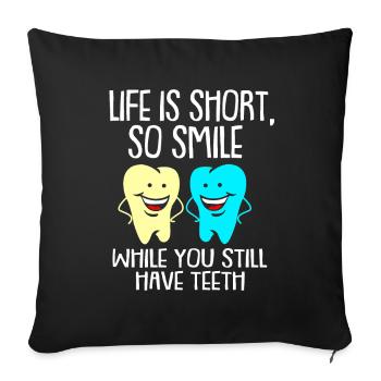 Dentist Gift Dentist Dentist Dentist - Sofa pillowcase 17,3'' x 17,3'' (45 x 45 cm) - black - Front