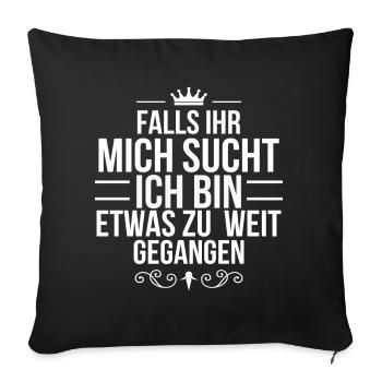 Princess Funny Saying Humor Funny Limitless - Sofa pillowcase 17,3'' x 17,3'' (45 x 45 cm) - black - Front