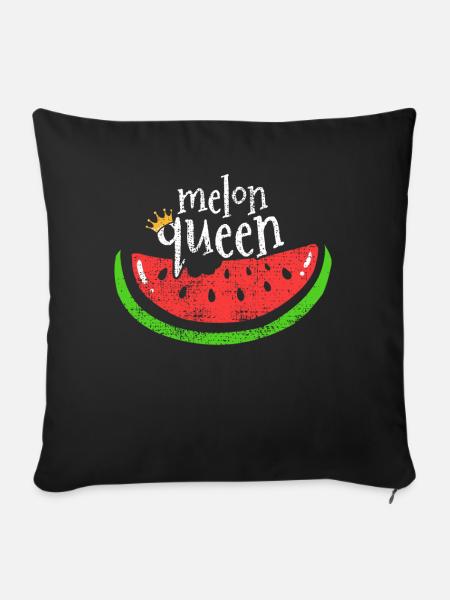 Melone - Sofakissenbezug 45 x 45 cm - Schwarz