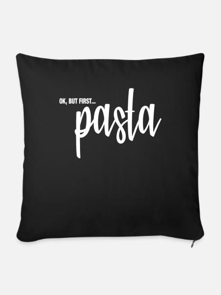 Pasta - Sofakissenbezug 45 x 45 cm - Schwarz