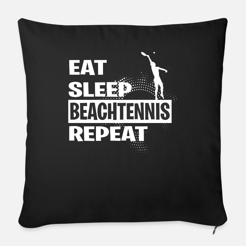 BEACH TENNIS - Housse de coussin décorative 45 x 45 cm - noir