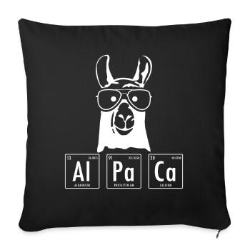 alpaga - Housse de coussin décorative 45 x 45 cm - noir - Devant
