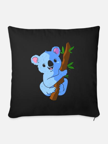 Koala - Sofakissenbezug 45 x 45 cm - Schwarz