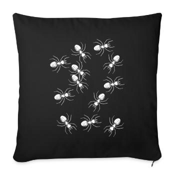 Ants Ant Insect Insects Pests Phobia - Sofa pillowcase 17,3'' x 17,3'' (45 x 45 cm) - black - Front