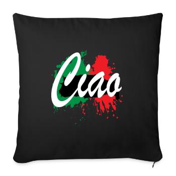 Italy Rome Europe - Sofa pillowcase 17,3'' x 17,3'' (45 x 45 cm) - black - Front