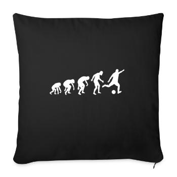 Football Soccer Sports Game - Sofa pillowcase 17,3'' x 17,3'' (45 x 45 cm) - black - Front
