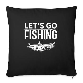 Angler - Sofa pillowcase 17,3'' x 17,3'' (45 x 45 cm) - black - Front