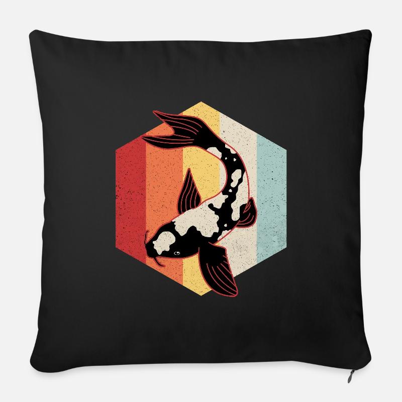 Koi - Sofakissenbezug 45 x 45 cm - Schwarz