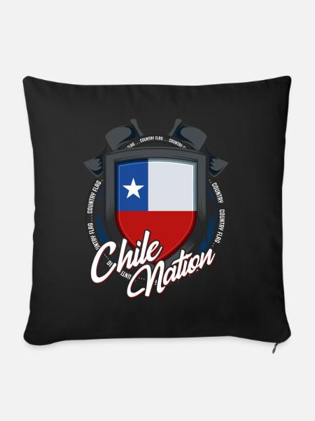 Chile - Sofakissenbezug 45 x 45 cm - Schwarz