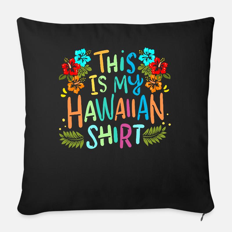 Hawaii Strand - Sofakissenbezug 45 x 45 cm - Schwarz
