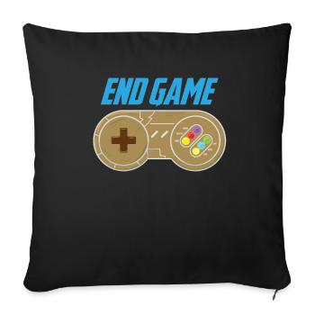 Hero Star Superhero Cartoon Comic Game Gift - Sofa pillowcase 17,3'' x 17,3'' (45 x 45 cm) - black - Front