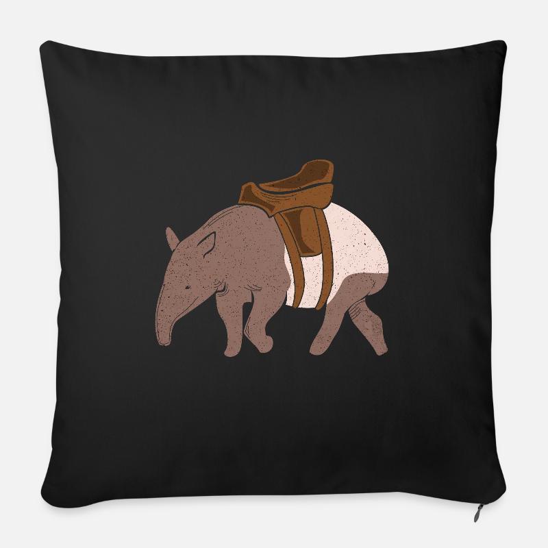 Tapir - Sofakissenbezug 45 x 45 cm - Schwarz