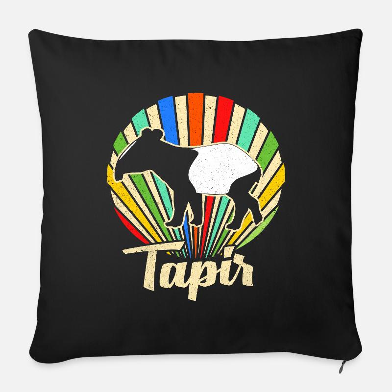 Tapir - Sofakissenbezug 45 x 45 cm - Schwarz