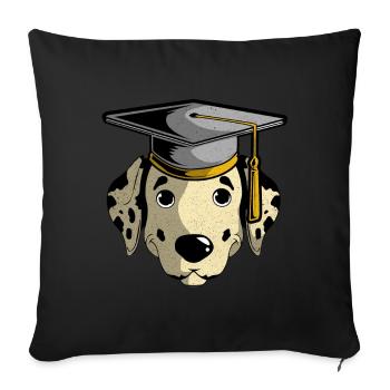 Dalmatian - Sofa pillowcase 17,3'' x 17,3'' (45 x 45 cm) - black - Front