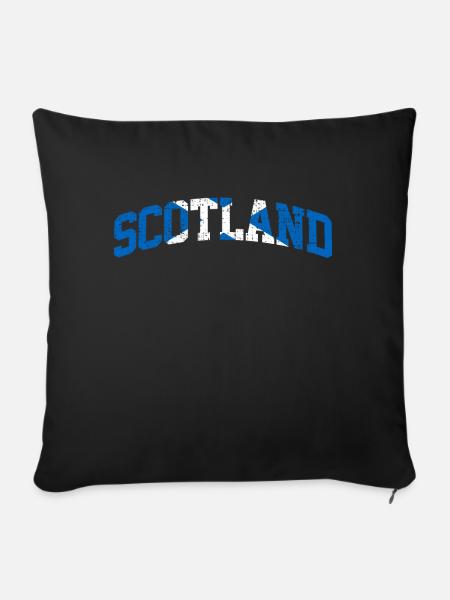 Schottland Schottland Schottland - Sofakissenbezug 45 x 45 cm - Schwarz