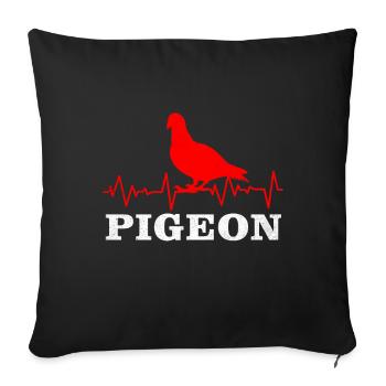 Dove - Sofa pillowcase 17,3'' x 17,3'' (45 x 45 cm) - black - Front