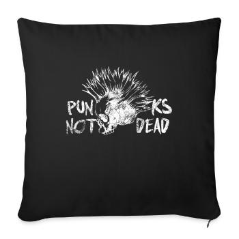 Punk Skull Gift - Sofa pillowcase 17,3'' x 17,3'' (45 x 45 cm) - black - Front