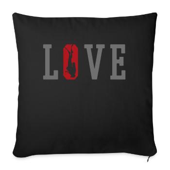 Plongée plongée plongée - Housse de coussin décorative 45 x 45 cm - noir - Devant