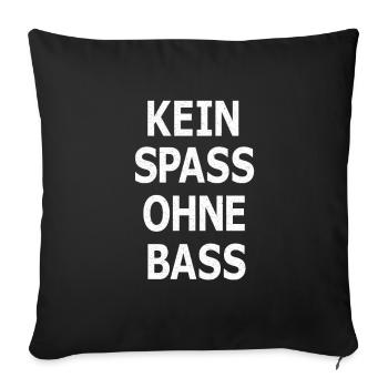 Techno Festival Disco Party Geschenk - Sofakissenbezug 45 x 45 cm - Schwarz - Vorne