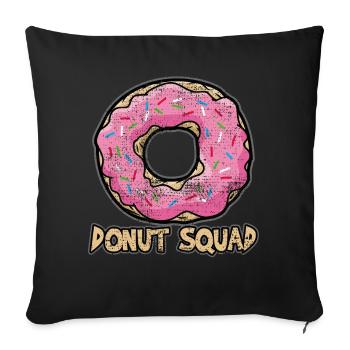 Donut sprinkles - Sofa pillowcase 17,3'' x 17,3'' (45 x 45 cm) - black - Front