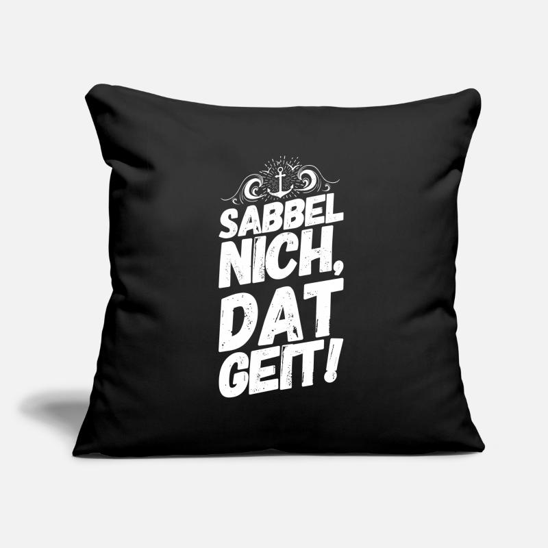 Plattdeutsch Spruch Sprüche Plattdeutsch Sabbel Sofakissenbezug 45 x 45 cm