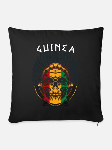 Guinea - Sofakissenbezug 45 x 45 cm - Schwarz