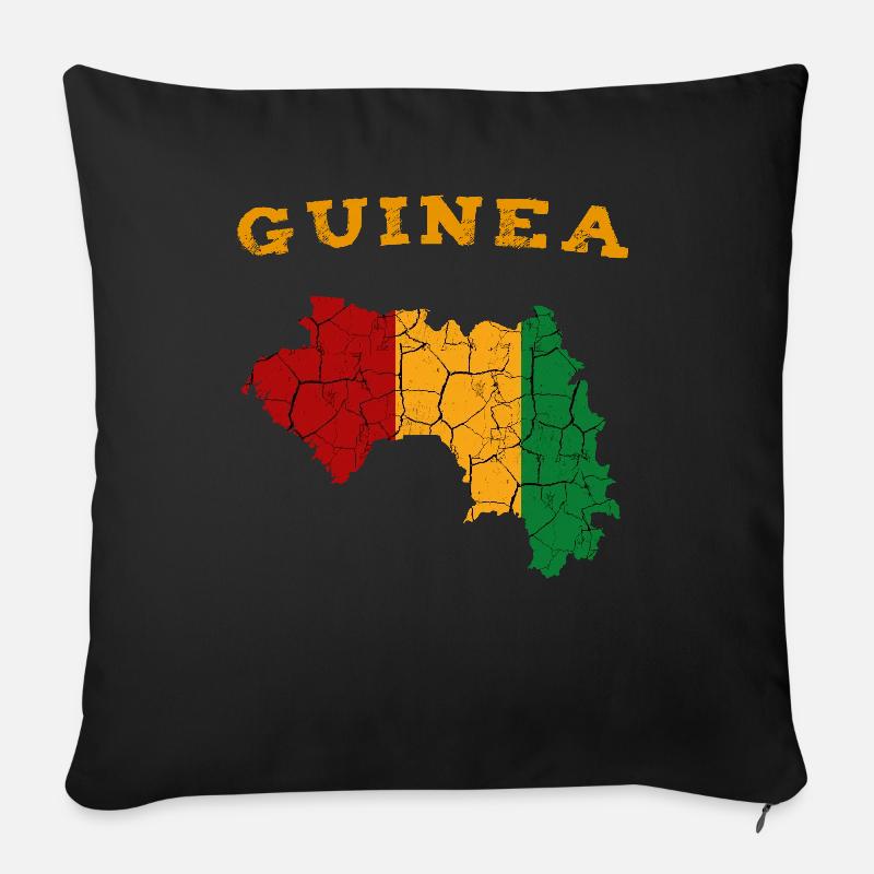 Cool Republik Guinea Länderumriss Conakry Geschenk - Sofakissenbezug 45 x 45 cm - Schwarz