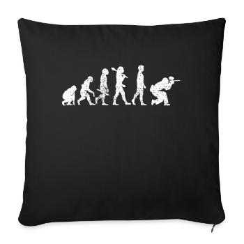 Paintball - Sofakissenbezug 45 x 45 cm - Schwarz - Vorne