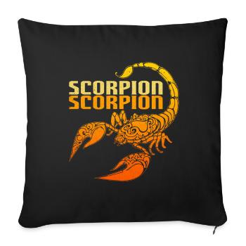 Scorpion - Housse de coussin décorative 45 x 45 cm - noir - Devant