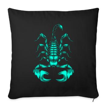 Skorpion Sternzeichen Horoskop Insekt Astrologie - Sofakissenbezug 45 x 45 cm - Schwarz - Vorne