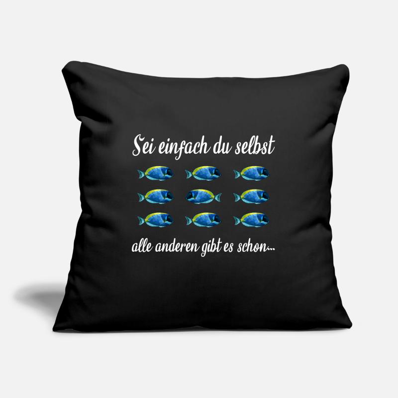 Soyez simplement vous-même confiant contre le courant Housse de coussin décorative 45 x 45 cm