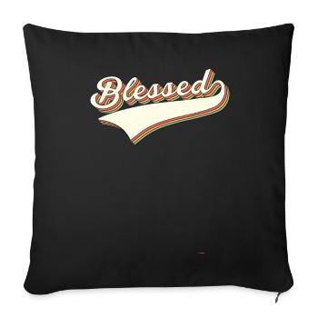 chrétien - Housse de coussin décorative 45 x 45 cm - noir - Devant