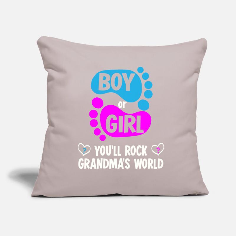 Babyparty Mädchen oder Junge Opa Sofakissenbezug 45 x 45 cm