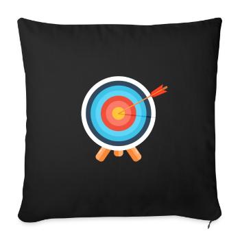 tir à l'arc - Housse de coussin décorative 45 x 45 cm - noir - Devant