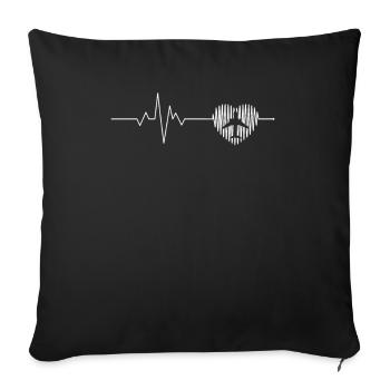 Pilot Flugzeug fliegen Flugsport Geschenkidee - Sofakissenbezug 45 x 45 cm - Schwarz - Vorne