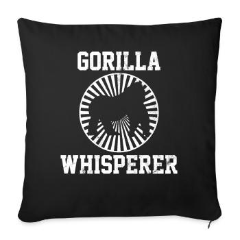 gorilla - Sofakissenbezug 45 x 45 cm - Schwarz - Vorne