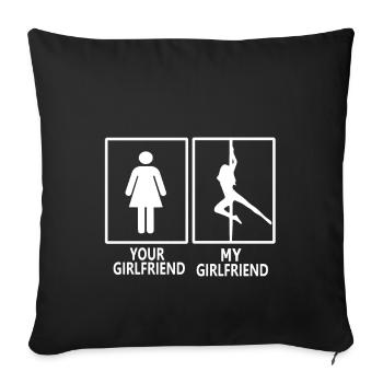 My girlfriend - Sofakissenbezug 45 x 45 cm - Schwarz - Vorne