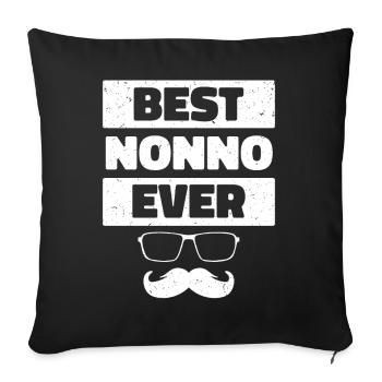 Best Nonno Ever - Sofa pillowcase 17,3'' x 17,3'' (45 x 45 cm) - black - Front