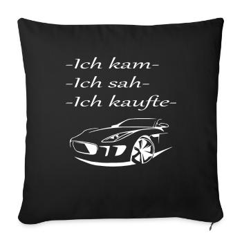 Käufer Kaufen Auto - Sofakissenbezug 45 x 45 cm - Schwarz - Vorne